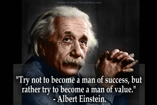 Einstein - Be A Man Of Values