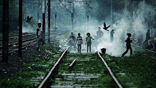 Children Playing On Railway Tracks - Story