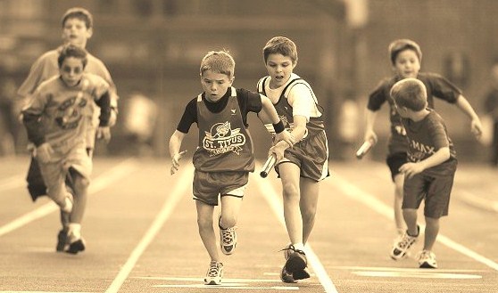 The Race Poem - Image Of The Children Racing To Win