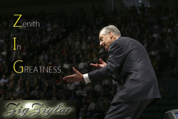 Zig Ziglar - The Motivator Speaking To The Audience From The Stage