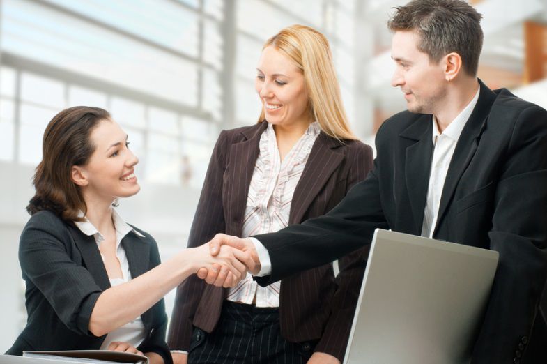 Job Seeker - Getting Selected And Beging Congratulated After A Successful Job Interview