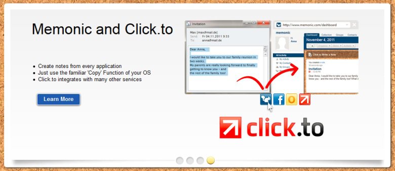 memonic and click to productivity tools