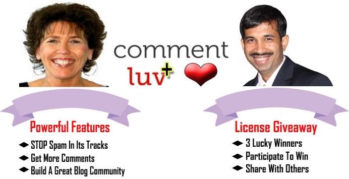 CommentLuv Premium Guest Post by Adrienne Smith With A Free Giveaway Premium Licenses by Andy Bailey