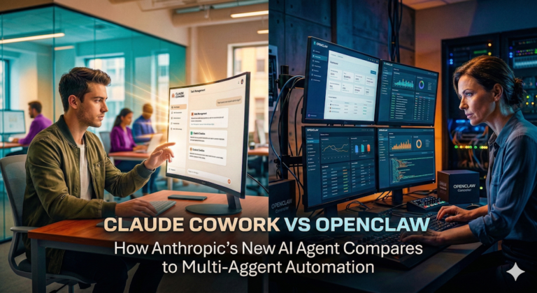 Claude Cowork vs OpenClaw: How Anthropic’s New AI Agent Compares to Multi-Agent Automation
