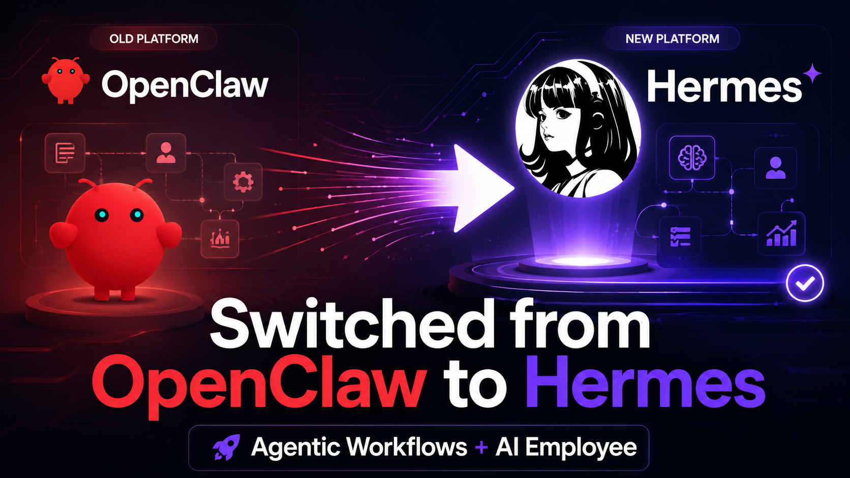 Switched Agentinc AI Platform from OpenClaw to Hermes Agent for AI Employee Setup