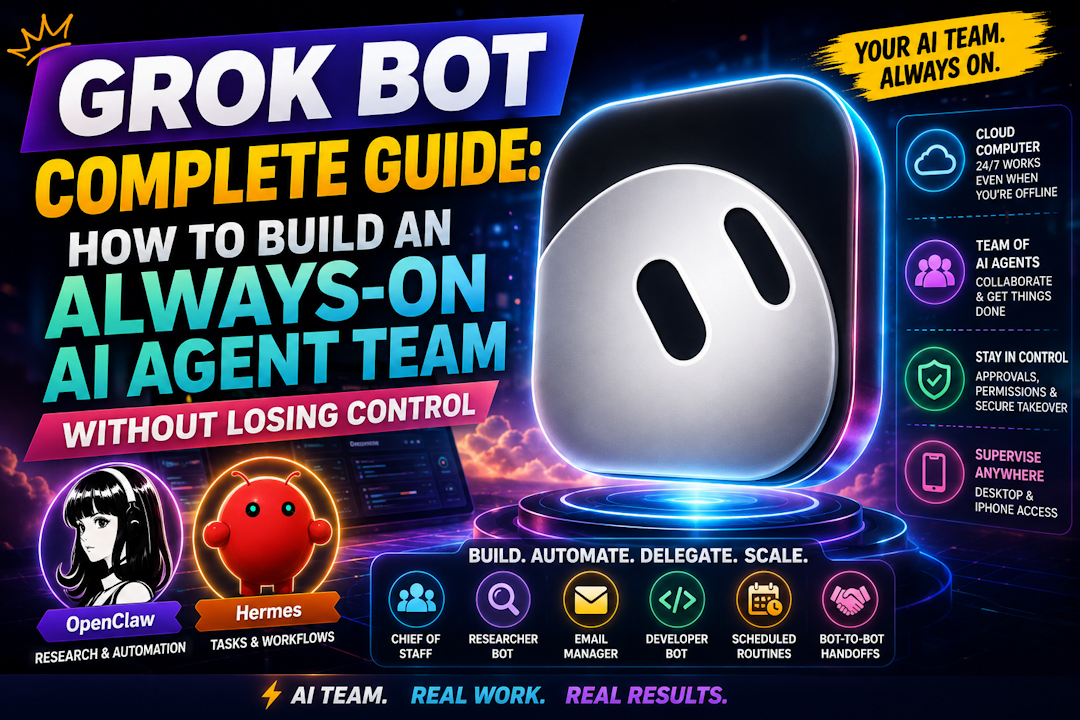 Grok Bot Complete Guide How to Build an Always-On AI Agent Team Without Losing Control